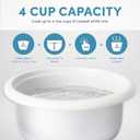 AROMA CoreCoat Rice Cooker with Pop-Up Food Steaming Basket (4 Cups Cooked, 2 Cups Uncooked, 1 Qt)