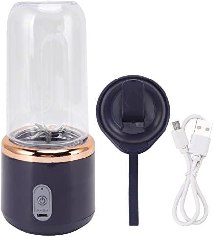 USB Size Blender, 300ml Baby Food Shakes Food Processor Portable Blender with Lid for Travel and Outdoor