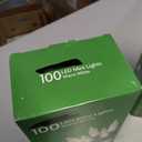 2 x Home Accents Holiday 100ct Warm White LED Mini String Lights w/Green Wire NEW