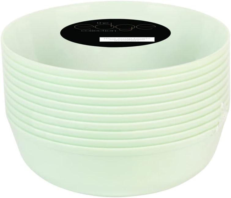 16 oz Mint Green Party Bowls - Disposable Plastic Bowls, Bulk Case of 120 - Catering, Parties, Restaurant & Food Service