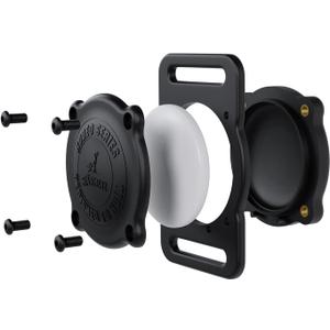 SÄKER - 2 Pack IP68 Waterproof The Safest Dog Collar Holder Compatible with Apple AirTag, Dustproof, Durable, Fits Up to 1.5" Collars | Will Not Damage Your Collar | Perfect Way to GPS Track Your Dog