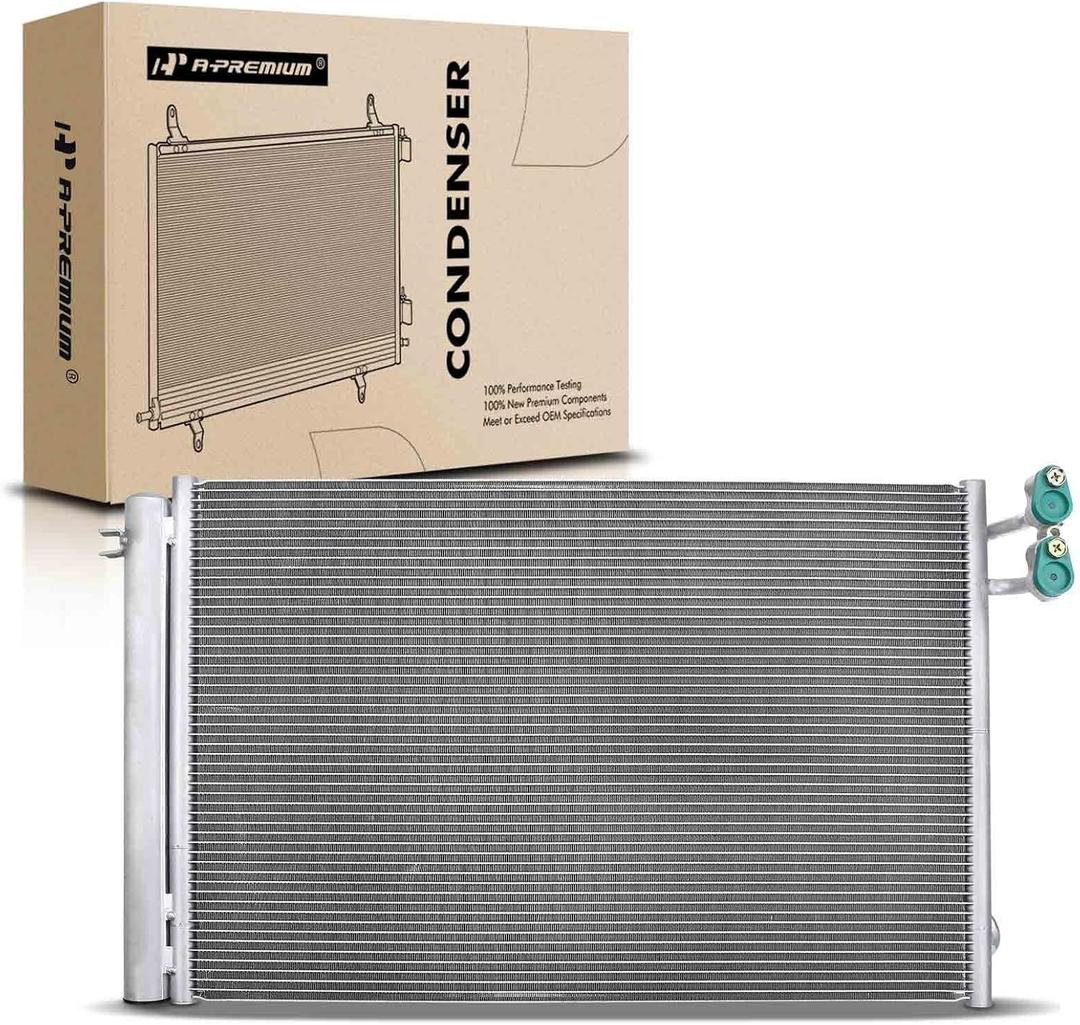 A-Premium A/C Condenser Compatible with BMW 3-Series 323i 325i 328i 330i, 325Ci 330Ci, 325xi 328xi 330xi, 128i, M3 M5 M6, X1 Z4