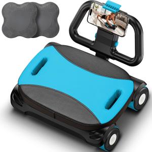 FIAMERMOR 2026 ab roller wheel - 4 wheel elbow support abdominal wheel automatic rebound abdominal fat burning weight loss core training equipment home/gym