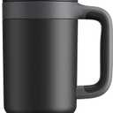 POWCAN 40 oz Tumbler with Handle, 2-in-1 Straw and Sip Lid, Leakproof, Dishwasher Safe, Insulated Stainless Steel Travel Coffee Mug, Keeps Cold for 34 Hours, Fits in Car Cup Holder (Midnight)