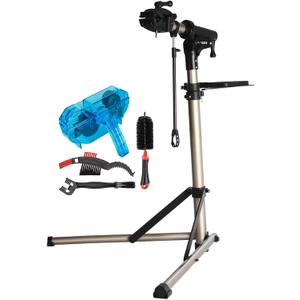 CXWXC Bike Repair Stand -Shop Home Bicycle Mechanic Maintenance Rack- Bike Workstands for Mountain Bike and Road Bike (C:Champagne Blue)