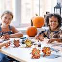 6 Pcs Fall Wooden Leaves Decorations Farmhouse Thanksgiving Table Decor Vintage Harvest Tabletop Decoration Wooden Maple Leaves Centerpiece for Thanksgiving Fall Party (Stylish)