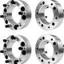 5x5.5 to 6x5.5 2" Wheel Spacers | Forged Spacers with 5 Lug 108mm 1/2" Studs | Silver Wheel Spacers Adapters 4PC