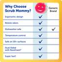 Scrub Daddy Scrub Mommy Sponges - Dish Scrubber + Non-Scratch Cleaning Sponges Kitchen, Bathroom + Multi-Surface Safe - Dual-Sided Dish Sponges for Scrubbing - Online Exclusive (3 Count)