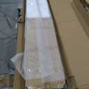 32in x 84in Sliding Barn Door with 6ft Barn Door Hardware Kit & Handle, Pre-Drilled Holes Easy Assembly -Solid Barn Door Slab Covered with Water-Proof PVC Surface, White, 5 Panel