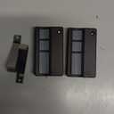 CreaCity 2 for Chamberlain LiftMaster Craftsman Garage Door Opener Remote 373LM 371LM 973LM 971LM Universal, Black, GR062V