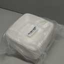 Responsible Products 100% Compostable Square Serving Bowls, 16 oz Disposable Paper Bowls, Microwave Safe, Freezer Safe, Soup Safe, No Plastic, Eco-Friendly, Tree-Free, No PFAS. White (50 Count)