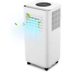 10000 BTU Portable Air Conditioners with Remote Control, 3-in-1 Free Standing Cooling AC Unit with Dehumidifier Fan Function, Cools Room up 450 Sq. Ft, Auto Swing, Sleep Mode, 24H Timer