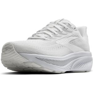 Brooks Womens Ghost 17 Neutral Running Shoe (7.5 Wide, White/White/Grey)
