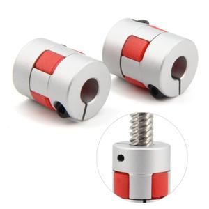 8mm to 8mm Bore Aluminium Plum Flexible Shaft Coupling Servo Stepper Motor Jaw D20xL25 Connector Flexible Shaft Couplers for 3D Printer/CNC Machine/DIY Encoder, 2pcs/Pack (8mmx8mm)