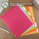 HABGP 12Pcs/2 Set 6 Tab Dividers for 3 Ring Binder, 12 Pcs Colorful Binder Dividers with Tabs, 3 Ring Page Folder Dividers, Plastic Tabbed File Dividers with Tabs, Three Ring Binder Index Dividers