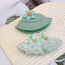Doll Clothes Outfits, 3-Pieces Clothes Set Accessories for 17cm Dolls Outfit - Fashion Costume Doll Accessories for Decoration + Cute Dress+Bucket Hat+Detachable Fabric Flower(No Doll)(Green)
