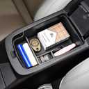 Center Console Organizer Tray Compatible with 2024 2025 2026 Chevrolet Trax and 2024-2026 Buick Envista Interior Accessories Insert Armrest Secondary Storage Box Coin Holder, Black