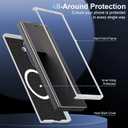 Magnetic Case for Samsung Galaxy Z Fold 7 Case Compatible with Mag-Safe Ultra Thin Slim Z Fold 7 Phone Cases Hard PC Matte Shockproof Wireless Charging Protective Cover for Samsung Z Fold 7 (Silver)