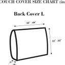 Sofa Covers Couch Covers for Sofa Pet Friendly Couch Cushion Covers Universal Sofa Covers Washable Stretch Slipcovers for Sectional Sofa (Texture Green,Back Cover L)