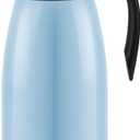 70oz Coffee Carafe Airpot Insulated Coffee Urn Stainless Steel Vacuum Thermal Pot Flask for Coffee, Hot Water, Tea, Hot Beverage - Keep 12 Hours Hot, 24 Hours Cold-Blue
