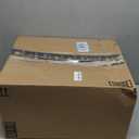 Arch Backdrop Stand and Cover Set (7.2ft,6.6ft,6ft) Metal Arch Frame Stand Gold, Wedding Birthday Party Baby Shower Graduation (White, 7.2Ft+6.6Ft+6Ft)