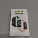 FITVII FINO 2 Slim Fitness Tracker, Smart Watch with Blood Oxygen, Sleep Monitor, 24/7 Heart Rate & Blood Pressure, IP68 Waterproof Health Activity Trackers with Calories Step Counter for Women Men (Black)