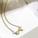 Necklaces for Women, 925 Sterling Silver Bow With Cubic Zirconia 14K White Gold Plated Necklace,Simple Gold Plated Jewelry Gift for Women,For Family, Loved Ones, Friends