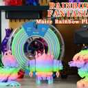 Goto Guard Matte Rainbow PLA Filament Multicolor, Gradient Rainbow PLA Filament 1.75mm, Color Changing PLA with Pink Green Blue Purple, 3D Printing Filament for Most 3D Printer 1KG(2.2lbs)/Spool