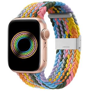 Bandiction Compatible with Apple Watch Bands 44mm 40mm 38mm 42mm 41mm 45mm 46mm 49mm, iWatch Bands Women Men,Stretchy Braided Solo Loop Elastic Sport Band for iWatch Ultra SE Series 11/10/9/8/7/6/5/4