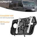 Front Passenger Window Regulator Without Motor with Panel for Sonata 11-14