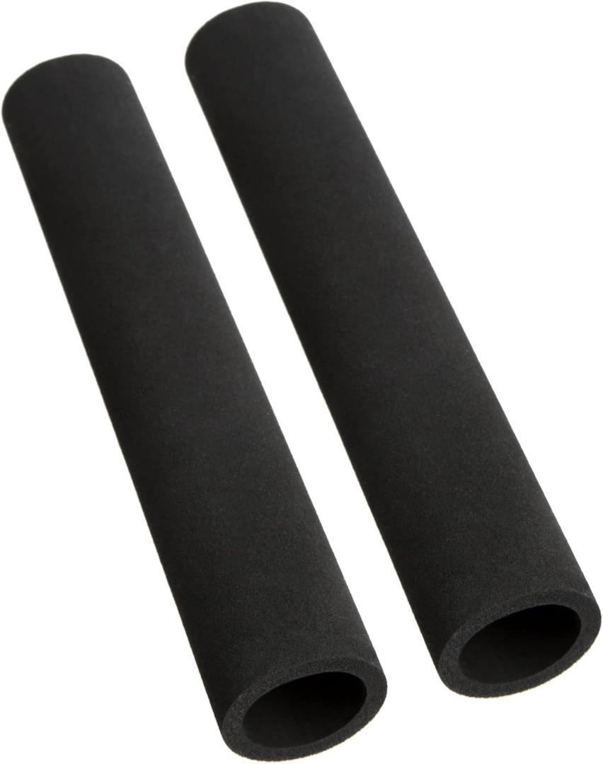 YXQ 2Pcs Foam Tubing 17mm ID 26mm OD 195mm Length rubber Foam Pad Grip for fitness equipment Support Handle /Pipe Insulation ,Black