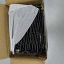 #10 Deck Screws 4 Inch Exterior Decking Wood Screws Heavy-Duty Outdoor Torx Drive Head, Black Rust Resistant Epoxy Coated for Timber,Fence,T25 Star Bit (2.5Ib,122Pcs)