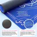 33" Mahjong Mat with Rules for Table, Iridescent American Mahjong Mat