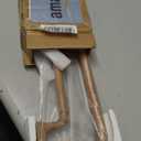 Brown Wood Grain Double Curtain Rods For Windows 28-48 Inch,Heavy Duty Double Curtain Rod with Aluminum Finials and Bracket,Adjustable Double Window Rods For Blackout Or Room Darkening Panels