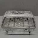 JASIWAY Dish Drying Rack in Sink, Expandable Stainless Steel Dish Drainer for Kitchen Sink, Dish Strainer Rack, Retractable Over Sink Dish Rack with Utensil Holder, 13.4''~16.9''D x 11.8''W, Silver