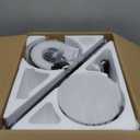 Ohniyou Ceiling Fan with Lights, 46" Flush Mount Ceiling Fans Remote/APP Control - Dimmable, Quiet DC Motor, Indoor Ceiling Fans for Bedroom Kitchen, Black