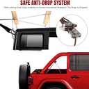 Jack Boss Hard Top Removal,Fits for Jeep Wrangler, Compatible with All Jeep Wrangler JK JL Models, Easy One-Person Operation Roof Hardtop Hoist with Anti-Drop System, Supports 8-16 ft