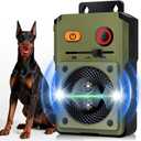 Anti Barking Device for Dogs, Rechargeable Ultrasonic Dog Control Devices, Auto Bark Deterrent Devices with 3 Modes,33FT Silencer Sonic Barking Deterrent Indoor/Outdoor Safe for Dog & People (Green)