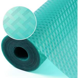 Blue Shelf Liners for Kitchen Cabinets Refrigerator Liners Waterproof & Oil-Proof Kitchen Cupboard Liner Drawer Mats EVA Material Non Adhesive Fridge Liner for Shelves 23.6 x 78.7 Inches (Diagonal Pattern Fridgeblue)