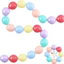 Pastel Rainbow Linking Balloons, 120PCS 6 Inch Colorful Quick Link Balloon Assorted, Multicolor Rainbow Connecting Balloons for Birthday Baby Shower Easter Independence Day Carnival Party Decorations