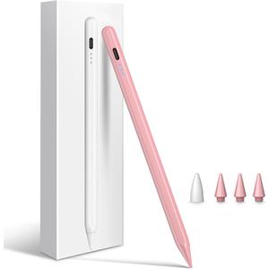 Cisteen Stylus Pen for iPad 2025-2018 with Faster Charge,Tilt Sensor Pencil Compatible with iPad 10/9/8/7/6,11th A16,Air 11/13 M2/M3,Pro 11/13 M4,Pro 12.9",Air 5/4/3,Mini 7/6/5 (Pink)
