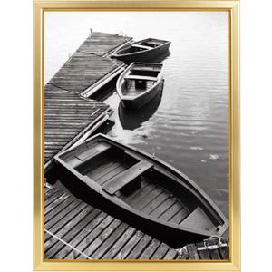 Giverny 9x12 Picture Frames, Gold Photo Frames for Wall Mounting, Simple Design Glossy Finish Frame Perfect for Home Decoration, Office, Hotel and Various Ceremonies Praties