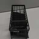 Cisily Sink Caddy Sponge Holder for Kitchen with Brush Holder and Stainless Steel Self Drain Tray, Rustproof Kitchen Sink Organizer for Sponge, Soap Dispenser Storage Accessories (9.25, Black)