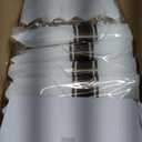 Nervure 350PCS Gold Plastic Plates - Gold Plastic Dinnerware Sets for 50 Guests - 100 Disposable Plates, 150 Silverware, 50 Cups, 50 Napkins for Wedding & Party