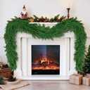 2Pcs 6FT Artificial Norfolk Pine Garland for Christmas Decorations