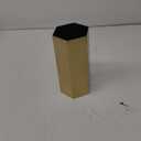 Pilgrim Home and Hearth Luxury Brass Hexagon Candle Holder 8 inch Tall