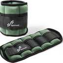 Sportneer Adjustable Ankle Weights Set - 1 Pair (2-10 lbs) Removable Sandbags for Women & Men, Comfortable Neoprene Leg Weights for Walking, Running, Pilates, Yoga, Home Workout & Physical Therapy