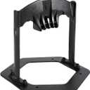 GREENER XL Firewood Kindling Splitter Stand with Cover - Cast Steel Manual Log Splitter Wedge, Heavy Duty Wood Splitter Tool, Safe Easy Kindling Firewood Cutter Cracker Portable, (Black)