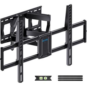 USX STAR Full Motion TV Wall Mount for 37-85 Inch TVs Mounts Up to 132lbs, Fit 16" Wood Stud, Max VESA 600x400mm, Swivel and Tilt Articulating Wall Mount TV Bracket,Fit Most 55+ 65 70 75 inch TVs