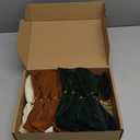 15 Pcs Velvet Bows for Christmas Tree - 6 Inch Vintage Velvet Ribbon Christmas Bows for Gift Wrapping Xmas Tree Topper Bow Ornaments for Garland Wreath Bows Decor (Cream,Dark Green,Brown)